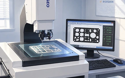 Elektronische Stanztestl&ouml;sung